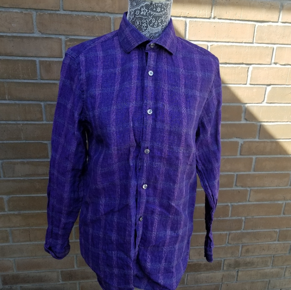 Men's button up long sleeve shirt